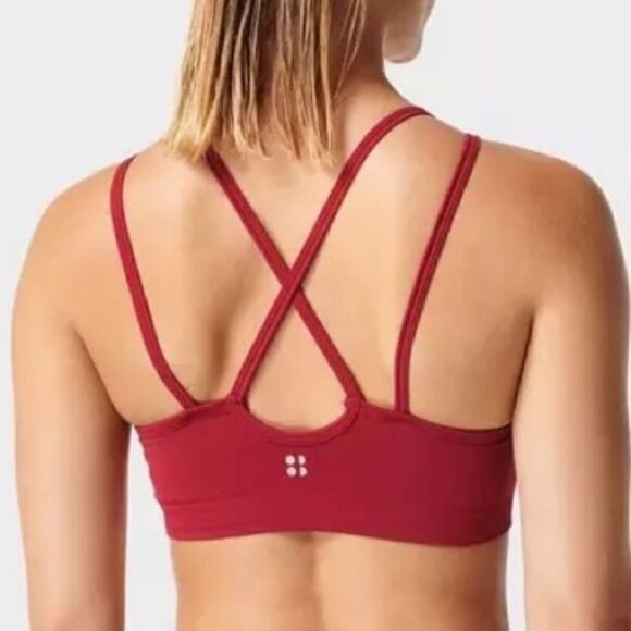 SWEATH BETTY SPORTS BRA SOLSTICE STRAPPY CRISS CROSS BACK - Picture 1 of 7